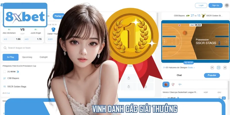 Những giải thưởng đáng giá mà 8XBET đã giành được