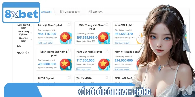 Xổ số cũng là một trong những siêu phẩm ăn khách nhất tại đây