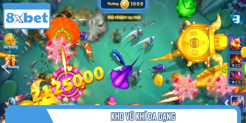 Tính năng và vũ khí hỗ trợ đa dạng trong bắn cá H5