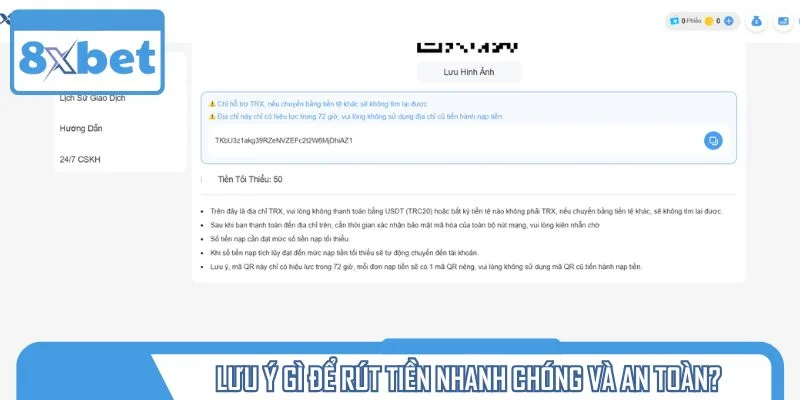 Lưu ý gì để rút tiền nhanh chóng và an toàn?