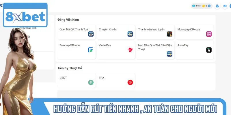 Hướng dẫn rút tiền nhanh chóng, an toàn cho người mới